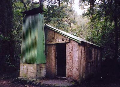 Tararua森林公园的圆锥小屋